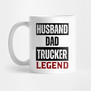 Husband Dad Trucker Legend Mug